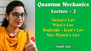 Stefan’s Law  Wiens Law  Rayleigh  Jean’s Law  Max Planck’s Law  LECTURE  SONALI JAIN [upl. by Atselec721]