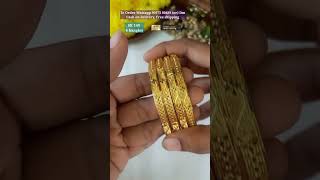 🤔🌸To order watsapp Message 95973 80489 With id sk149 or screen shot gold bangles [upl. by Palocz]