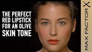 Best Red Lipstick Shades for Olive Skin Tones  Max Factor MakeUp Tutorial [upl. by Agee]