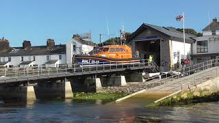 Swanage Lifeboat Launching On Exercise 14th July 2021 [upl. by Esorlatsyrc]