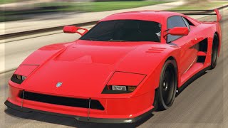 Grotti Turismo Classic Customizations Ferrari F40  GTA 5 Online [upl. by Neerhtak652]