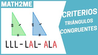 Criterios para TRIÁNGULOS CONGRUENTES [upl. by Arualana]