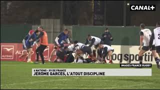 XV DE FRANCE  Jérôme Garces au soutien de la discipline [upl. by Artened63]