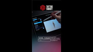 Export a 3D Model Animation in Procreate  Tattoo Smart Model Humans Tips [upl. by Jacobah273]