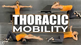 Improve Thoracic Spine Mobility 4 Best Exercises [upl. by Ahsat54]