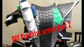 DIY Predator Cosplay armor build Part 2 [upl. by Pendleton613]