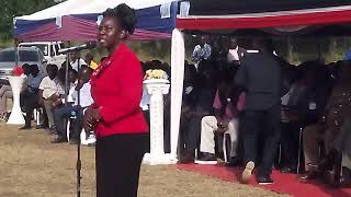 Mbita High School Parents Association representative addresses the people at the fundraiser [upl. by Aiel]