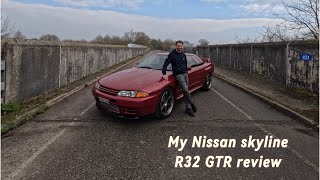 MY NISSAN SKYLINE R32 GTR Full review and walk around [upl. by Nauj]