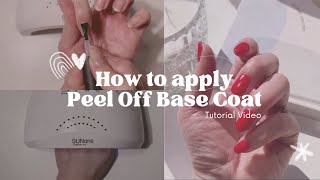 How To Apply MEISH Peel Off Base Coat💅 [upl. by Charla]