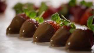 How to Make Elegant Chocolate Covered Strawberries  Allrecipescom [upl. by Prosper913]