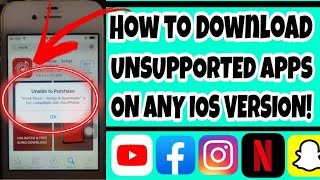 How to Install Unsupported Apps on iOS 935  936  No Computer2022 [upl. by Aikimat]