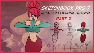 Autodesk Sketchbook Pro 7 FlipBook Tutorial Part 2 [upl. by Ennahgiel592]