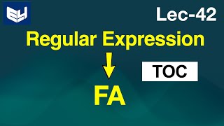 convert regular expression to finite automata  TOC  Lec42  Bhanu Priya [upl. by Dyol]