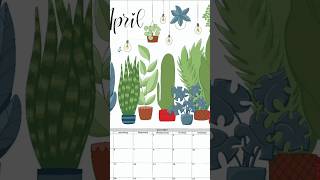 Calendar Design with Procreate illustration digitalpainting [upl. by Ahseiyk35]