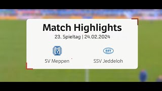 Highlights SV Meppen  SSV Jeddeloh II [upl. by Nyre]