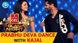 Prabhu Deva Dance with Kajal Aggarwal Charmy Genelia  CCLGlamNights  Telugu [upl. by Holms]