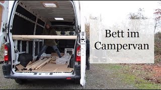 Folge 5  Bett im Camper bauen  Campervan Wohnmobil Selbstausbau [upl. by Morganne]