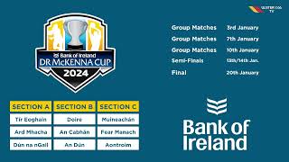 LIVE 2024 Bank of Ireland Dr McKenna Cup Draw 🏆 [upl. by Seyer316]