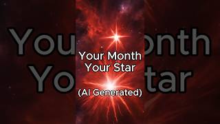 Which Star Represents Your Month  Your Month Your Star aigeneratedart aiartanimation [upl. by Eidnil]