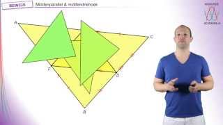Stellingen amp bewijzen  Middenparallel amp middendriehoek  WiskundeAcademie [upl. by Rialcnis35]