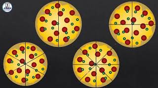 Pizza Party Math Fractions Made Delicious [upl. by Nyral]