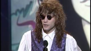 Jon Bon Jovi Wins PopRock Single  AMA 1991 [upl. by Yllom]