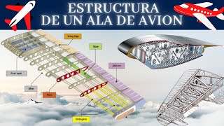 🚀🚁ESTRUCTURA de un ALA de Avion 🛬 Elementos Estructurales y Materiales  FAA 🛠🛫 [upl. by Laup]