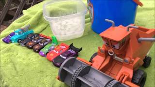 Pixar Cars Primer FRANK from Cars by Disney and Mattel and Lightning McQueen Cars 3 [upl. by Nerfe]