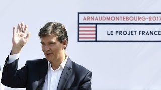 Primaire de la gauche  Arnaud Montebourg officialise sa candidature pour 2017 [upl. by Atiuqat734]