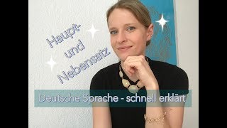 Hauptsatz und Nebensatz in der deutschen Sprache [upl. by Morville830]