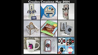 Crealies 24 06 04 Creations May 2024 all languages [upl. by Nnairol]