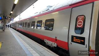 Ein und Ausfahrt eines ETR 600 Trenitalia in Mannheim Hbf  ECE 151 Frankfurt  Mailand [upl. by Towny666]