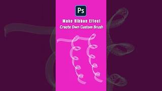 Dynamic Ribbon Effect with Custom Brushes in Photoshop  Creative Ribbon Brush Tutorial [upl. by Hoebart]