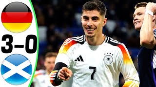 Germany vs Scotland 30  All Goals and Highlights  EURO 2024 🔥 HAVERTZ [upl. by Ahsirt]