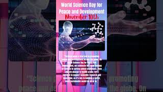 World Science Day for Peace and Development datethatmatters importantdays [upl. by Enar232]