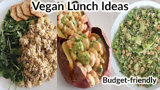 3 MUST TRY Vegan Lunch Recipes Easy amp BudgetFriendly [upl. by Naresh636]