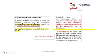 Conferencia de Comercio Exterior  La operatividad aduanera de una exportación 23 jul 2020 [upl. by Norramic]