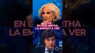 CUANDO MIRTHA LA EMPEZÓ A VER milei mileipresidente mesaza mirthalegrand [upl. by Tayib137]