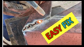 How to fill gaps gasless fluxcore welding tips secret [upl. by Niehaus567]