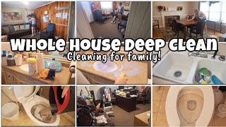 WHOLE HOUSE CLEAN WITH ME  Cleaning for family  Deep Clean  Speed Cleaning satisfying [upl. by Atirahc]