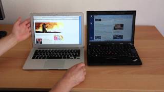 Lenovo ThinkPad vs Apple Mac Book Air  Vergleich [upl. by Iohk15]