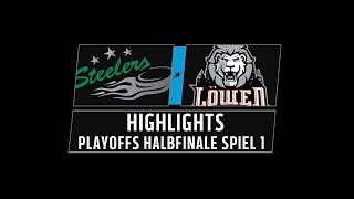 DEL2 Highlights Playoffs Halbfinale Spiel 1  Bietigheim Steelers vs Löwen Frankfurt [upl. by Sander]