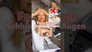 👁️Übung gegen Schlupflider und um die Sehkraft zu trainieren 🤓 faceyoga antiaging schlupflider [upl. by Moise]