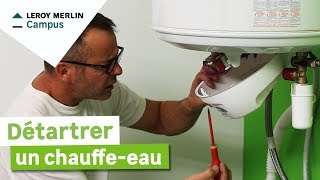 Comment détartrer un chauffe eau  Leroy Merlin [upl. by Narag]