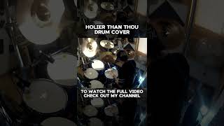 🔥 quotHolier Than Thouquot Metallica Drum Cover 🔥  Explosive Preview 🤘shorts drumcover [upl. by Llenaj597]