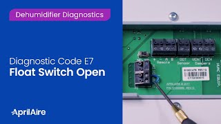 Diagnostic Code E7 – Float Switch Open [upl. by Sophronia]