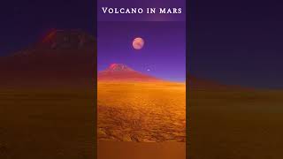 Volcano in Mars Planet spacescience shorts shortsfeed [upl. by Meer700]