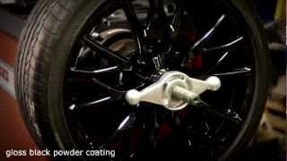 Gloss Black Powder Coated Wheels Demo [upl. by Isabea385]