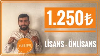 SON DAKİKA VGM BURS BAŞVURU TARİHLERİ AÇIKLANDI  LİSANS ÖNLİSANS ÖĞRENCİLERİNE 1250₺ BURS [upl. by Amalita]