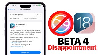 iOS 18 Beta 4 Public Beta 2 Released  DISAPPOINTING [upl. by Appledorf355]